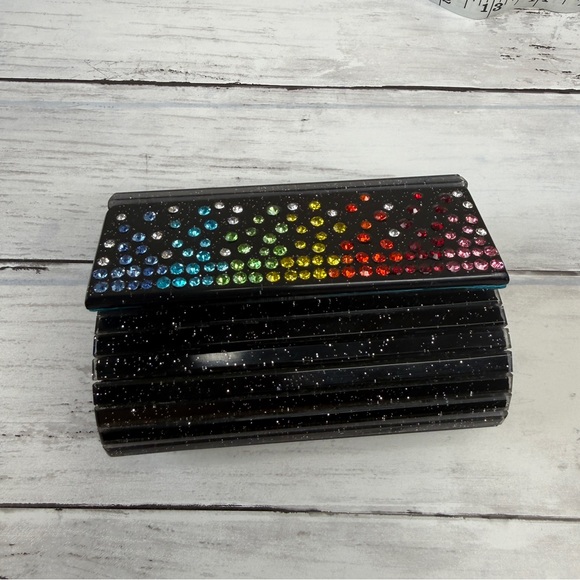 Kurt Geiger Black Mini Bag with Multicolor Embellishments - Picture 1 of 5
